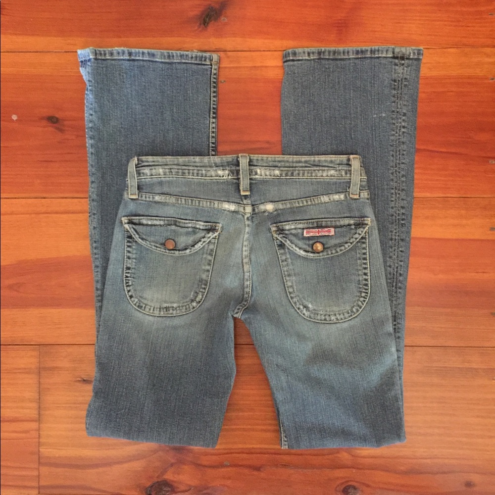 Hudson Jeans Sz 29 Bootcut, Factory Distressed